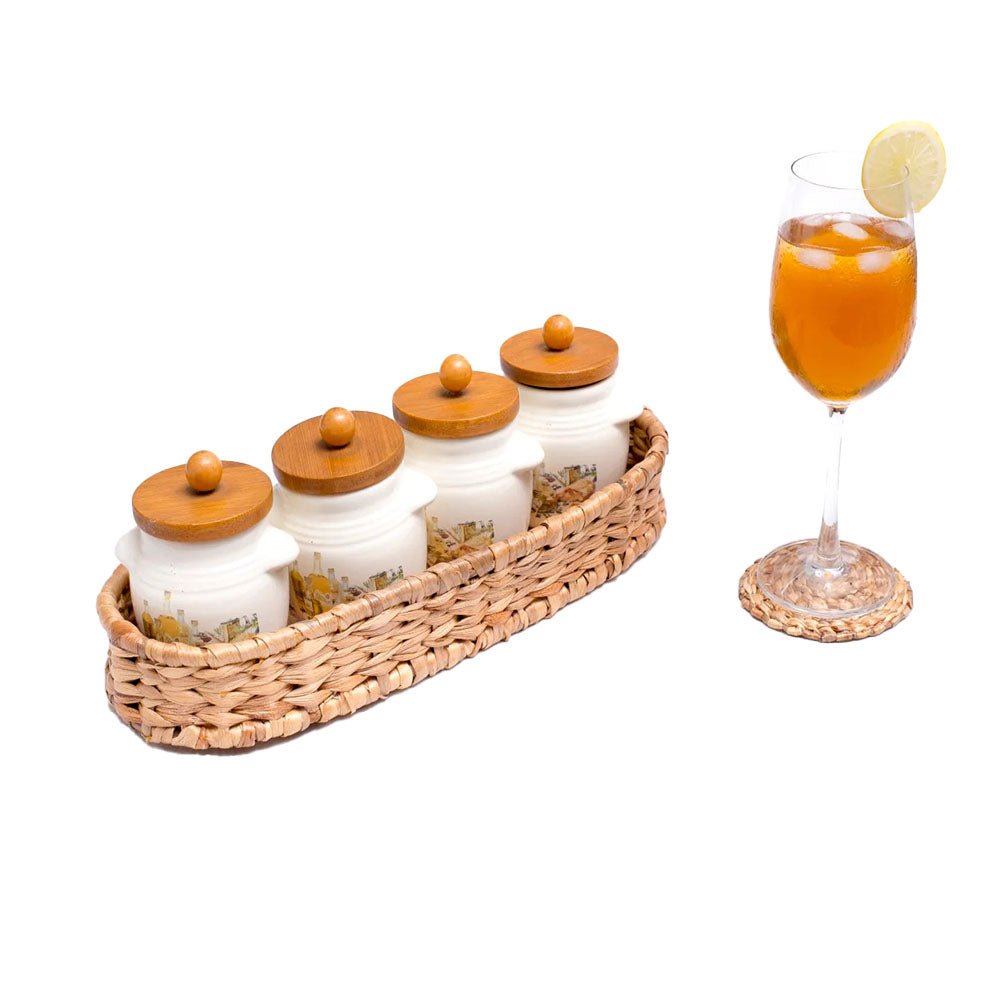 Wicker Oval Tray