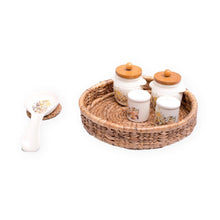 Load image into Gallery viewer, Round Wicker Tray - Asama Enterprise