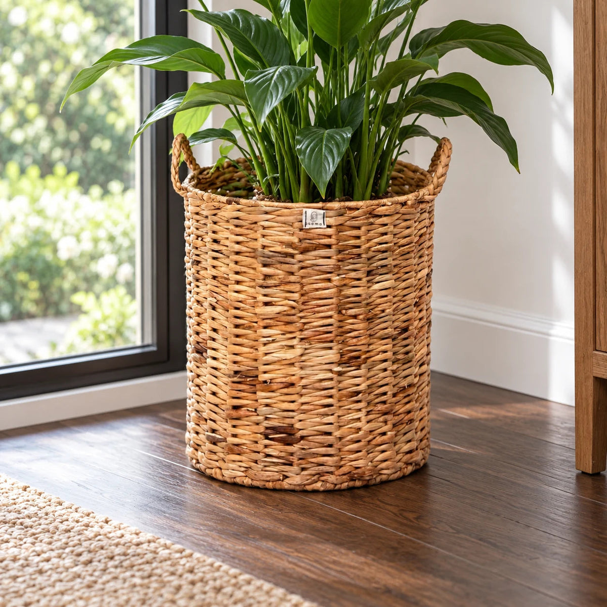 Wicker Cylindrical Planter - Asama Enterprise