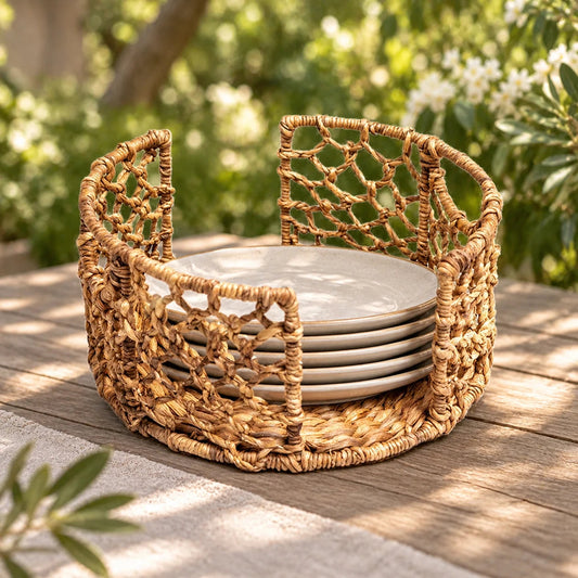 Wicker Plate Caddy - Asama Enterprise