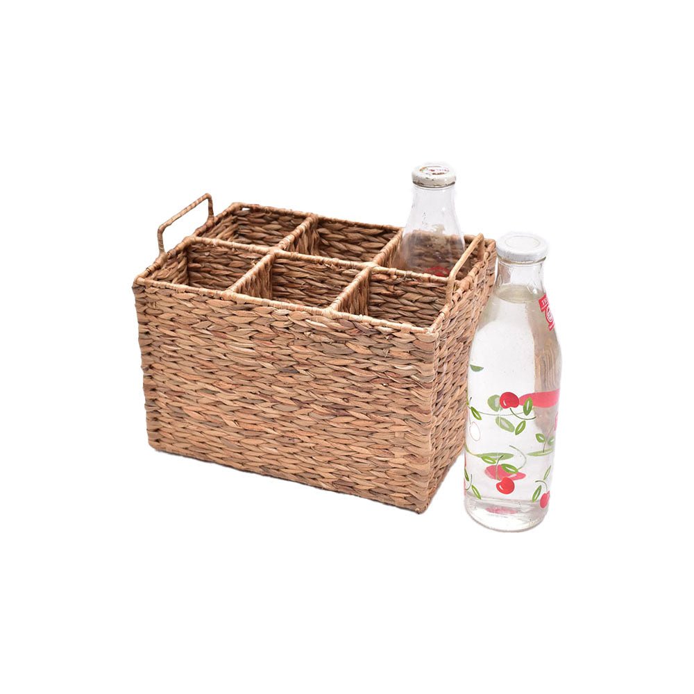Wicker Bottle Caddy