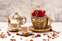 Load image into Gallery viewer, Wicker Cup &amp; Saucer Planter
