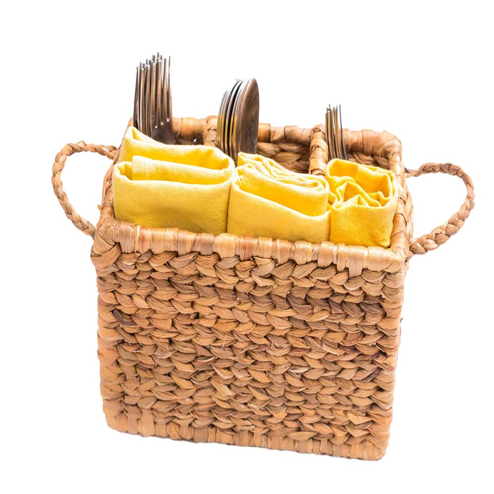 Wicker Cutlery Basket