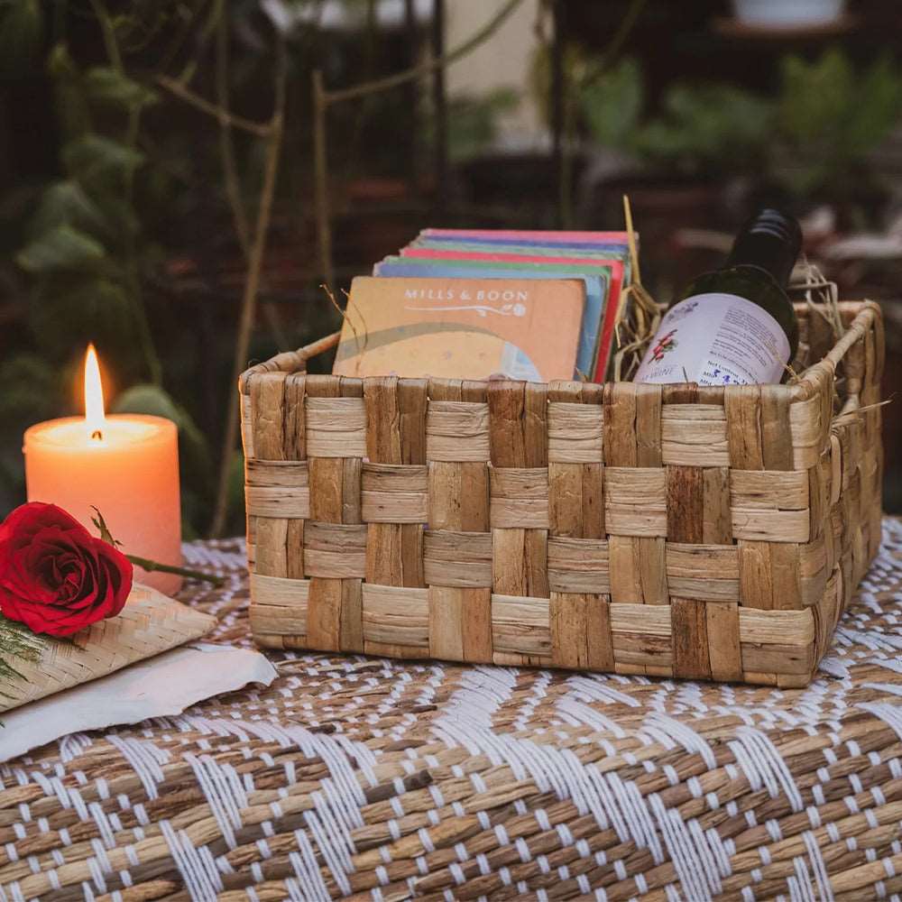 Wicker Double Checks Basket