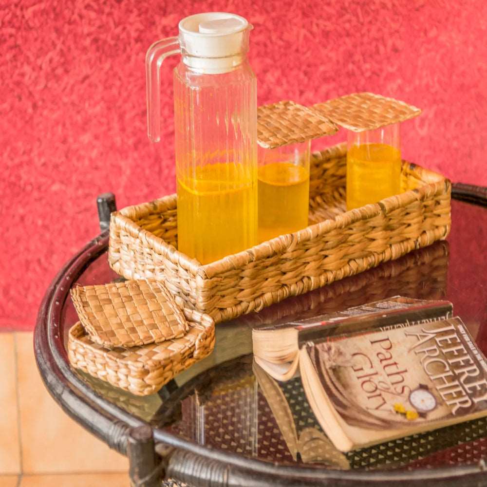 Wicker Rectangle Tray