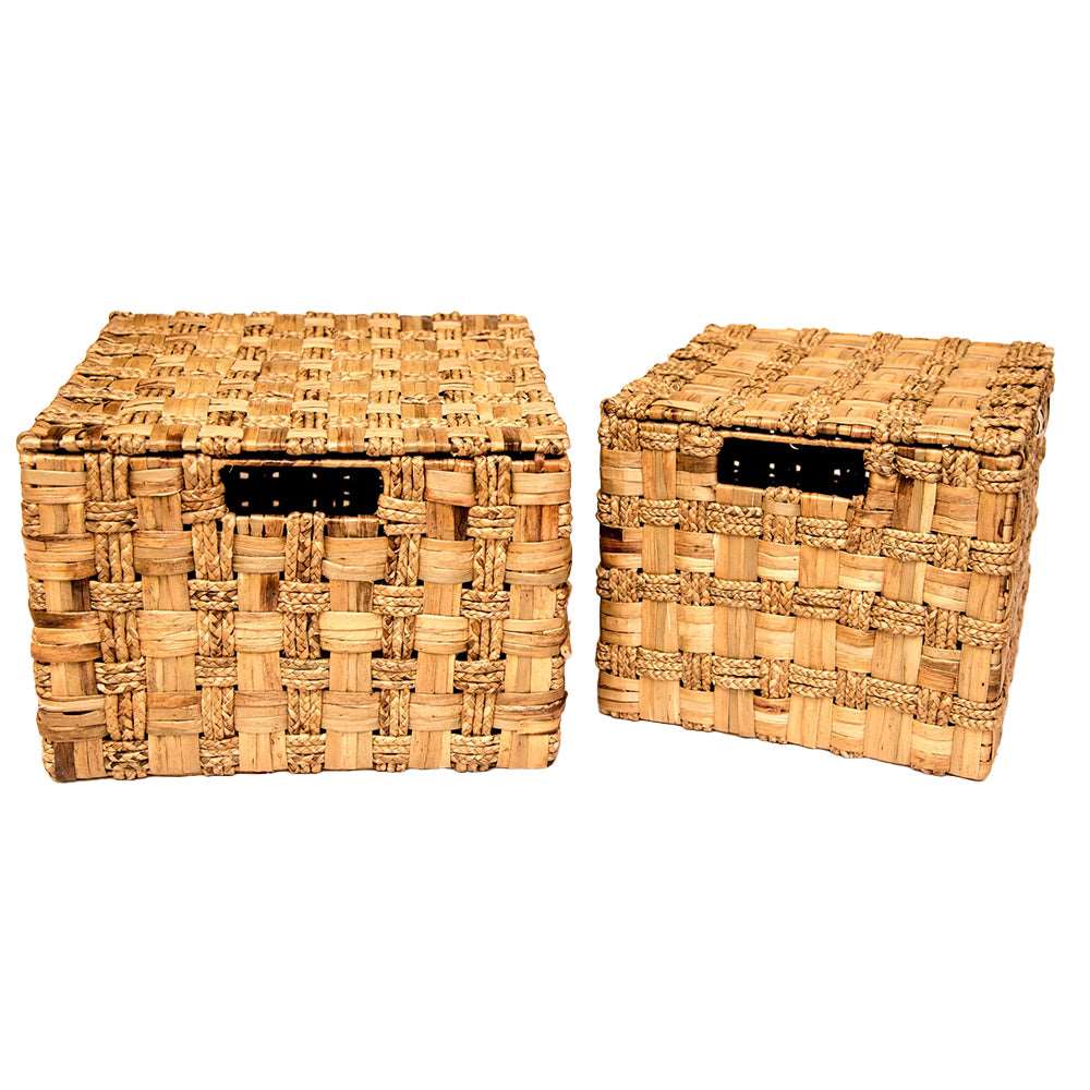 Wicker Utility Basket with Lid