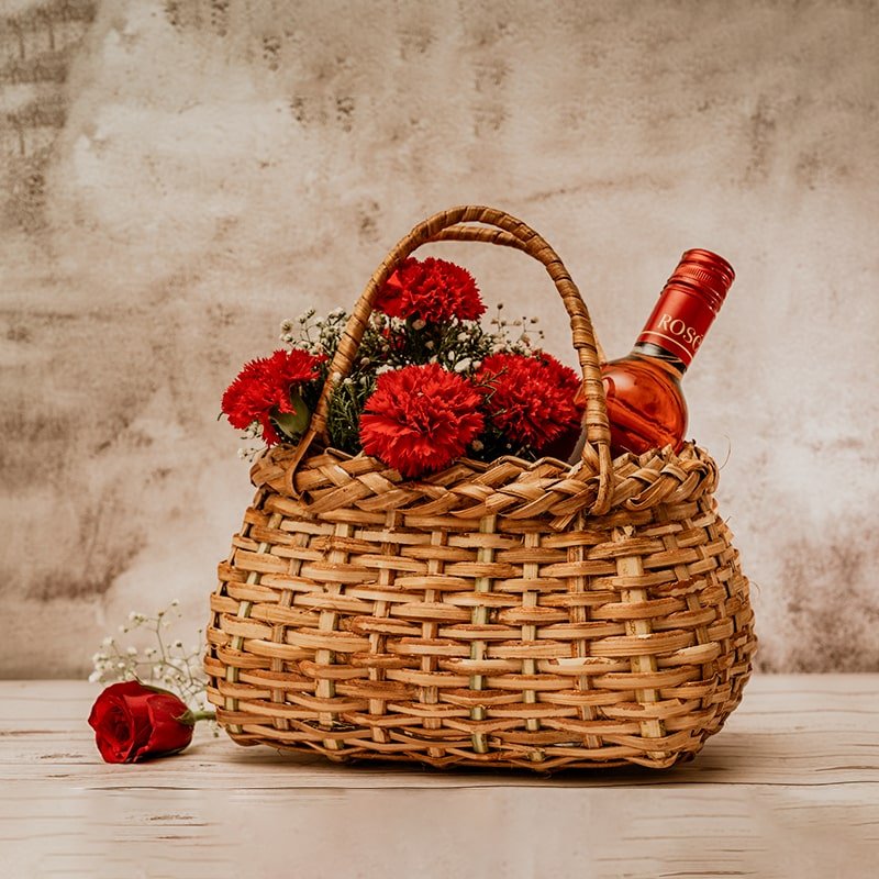 Cane gift hamper Basket - Asama Enterprise
