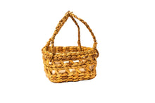 Load image into Gallery viewer, Wicker Basket of small size in natural brown colour
